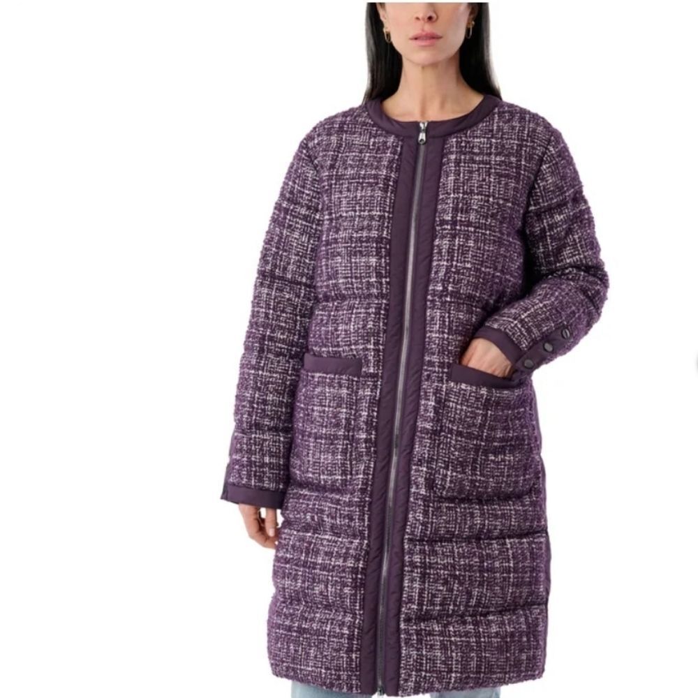 Bernardo Women's Purple Puffer Coat